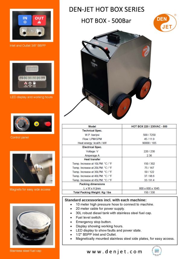 DEN-JET Hot Box Series Brochure 2025_cover